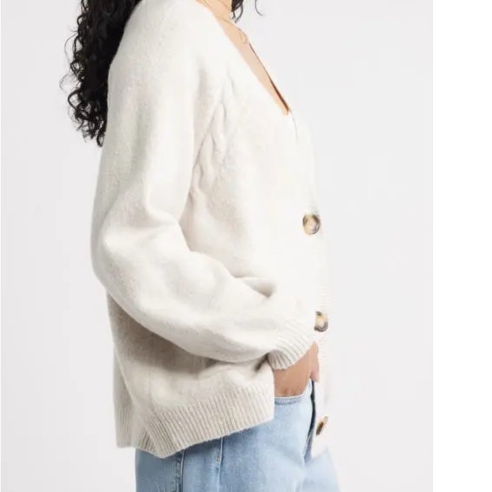 BP Relaxed Fit Cardigan - Beige Oatmeal Light Size XL brand new - Picture 3 of 16
